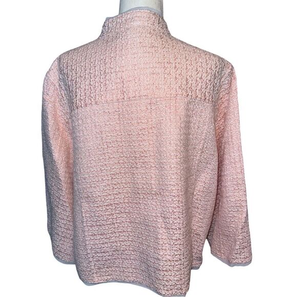 Rachel Roy | NWT Pink Tweed Cropped Jacket | Plus Size 3X - Picture 3 of 8